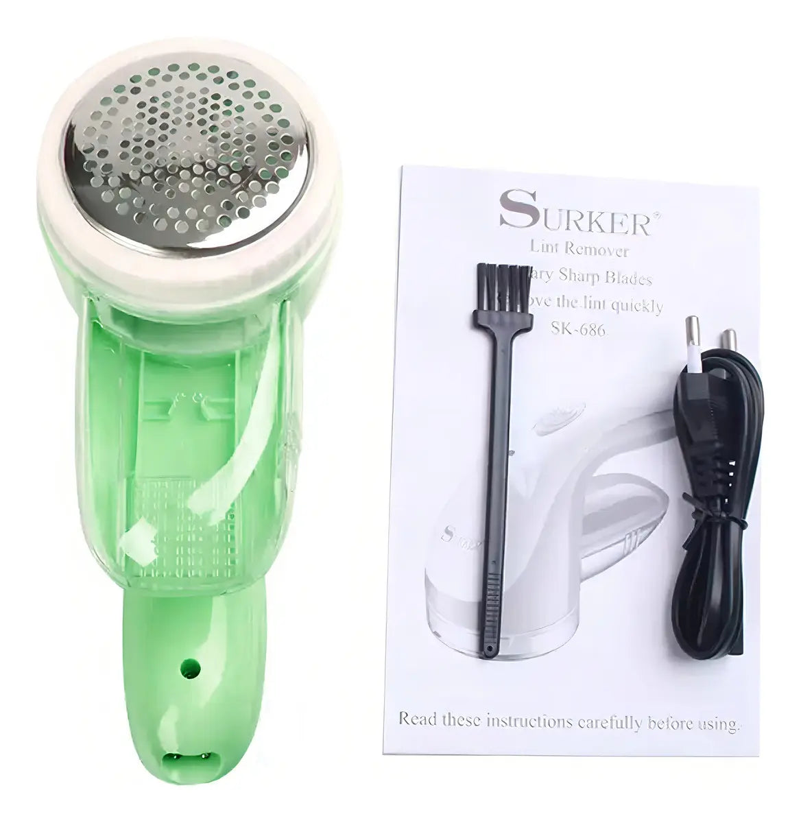 Removedor De Pelusa Eléctrico Surker Sk-686 Verde