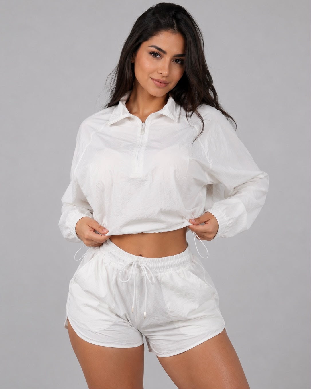 Conjunto Deportivo Mujer de 2 Piezas: Chaqueta y Short