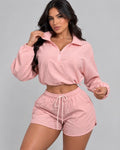 Conjunto Deportivo Mujer de 2 Piezas: Chaqueta y Short